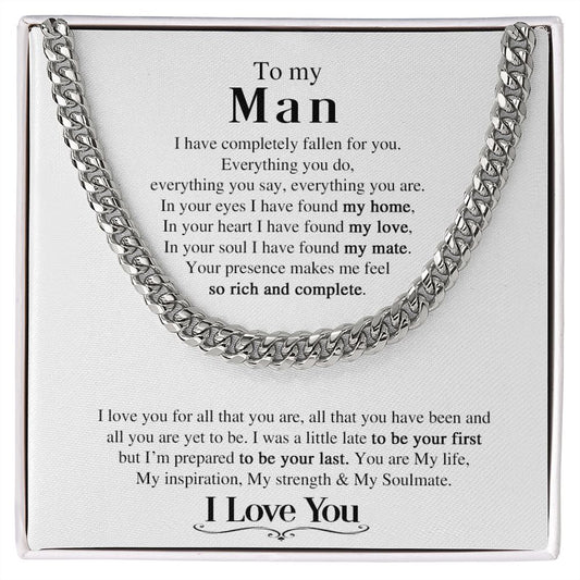 My Man | You are my life - Cuban Link Chain